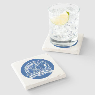 Wishing I Was Fishing Stone Coaster