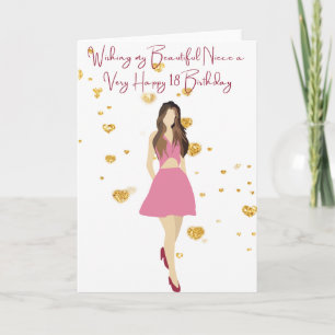 Wishing my Niece a Very Happy 18 Birthday Card