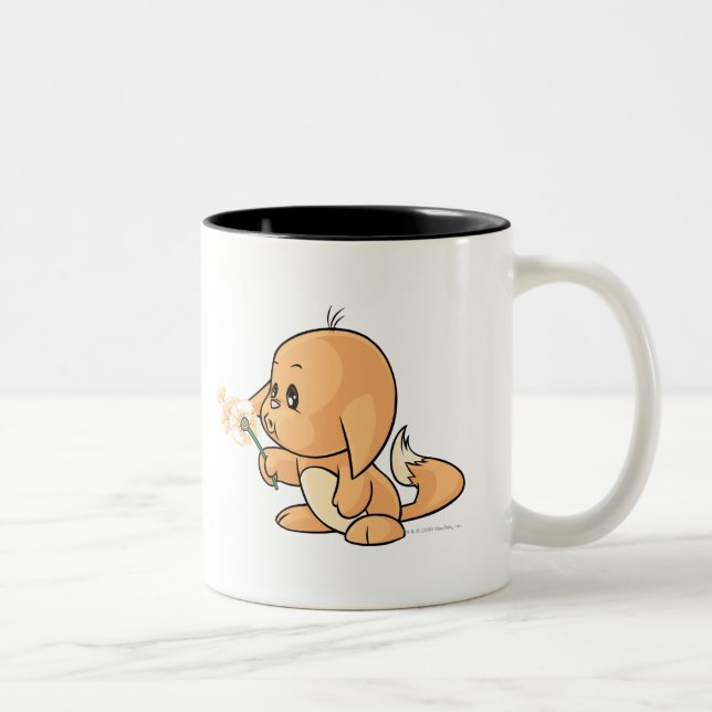 Wishing orange Kacheek Two-Tone Coffee Mug (Right)