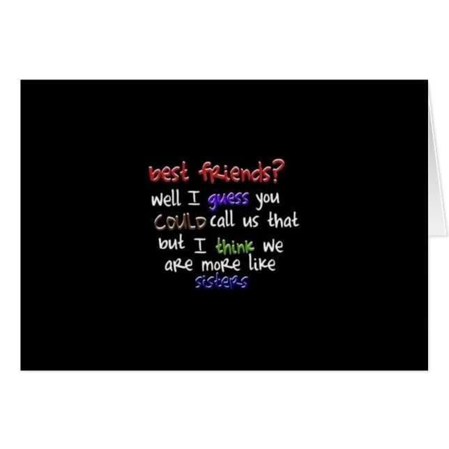 WISHING THE BEST TO MY **BEST FRIEND** BIRTHDAY (Front Horizontal)