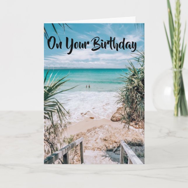 WISHING U SUNSHINE / BLUE SKIES BIRTHDAY WISHES CARD (Front)