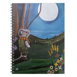 Wishing Upon The Moon Painting by Alfred Fox Notebook