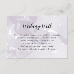 Wishing Well Bridal Shower   lavender watercolor Invitation