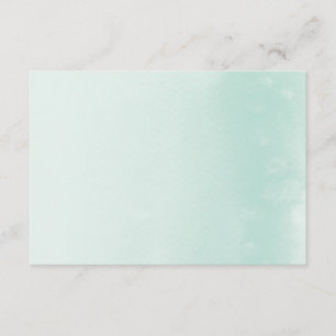WISHING WELL CARD :: ombre watercolor pastel mint