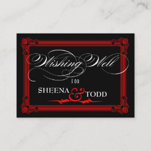 "Wishing Well" cash gift request card