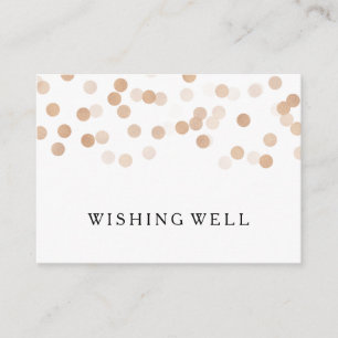 Wishing Well Copper Foil Glitter Lights Enclosure Card