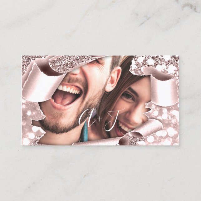 Wishing Well For Wedding Invitation Rose Photo  (Back)