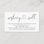 Wishing Well for Wedding Invitation - Simple<br><div class="desc">A wonderfully simple wedding invitation insert,  suggesting monetary gifts to your guests.</div>