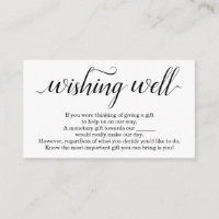 Wishing Well for Wedding Invitation - Simple