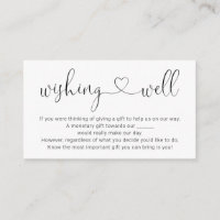 Wishing Well for Wedding Invitation - Simple
