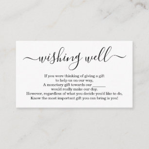 Wishing Well for Wedding Invitation - Simple