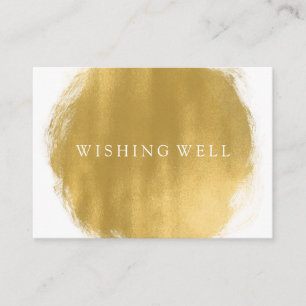 Wishing Well Gold Paint Look Enclosure Card