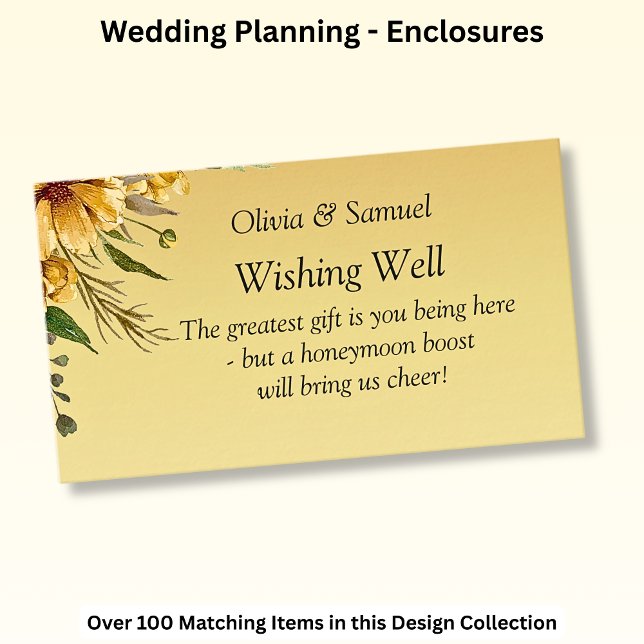 Wishing Well - Golden Yellow Enclosure Card (Creator Uploaded)