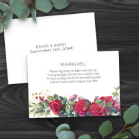 Wishing Well Poem Red Rose Wedding