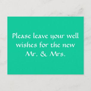 wishing well sign postcard