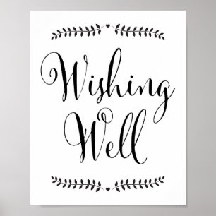 Wishing well sign / well wishes sign