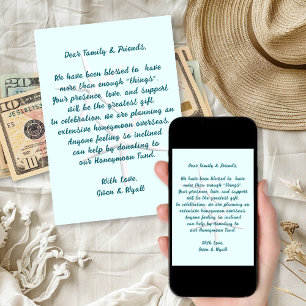 Wishing Well Wording Wedding Enclosure Cards