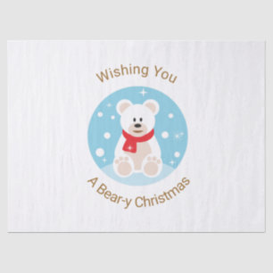 Wishing You A Bear-y Christmas Tissue Paper
