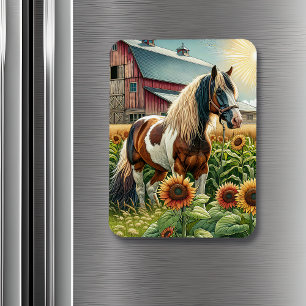 Wishing you a Beautiful Day Friend   Pretty Horse Magnet