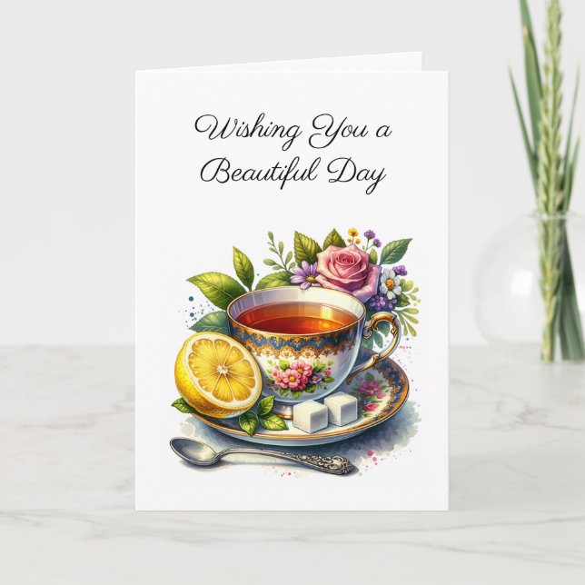 Wishing You a Beautiful Day | Friendship Card (Front)