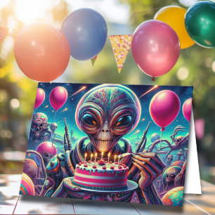 Wishing You a Birthday Out of this World   Funny Card