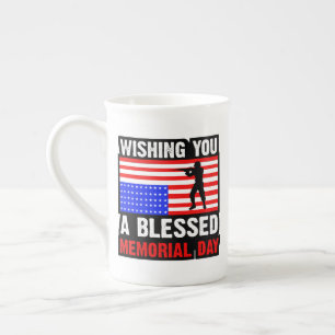 Wishing You A Blessed Memorial Day-62237 Bone China Mug
