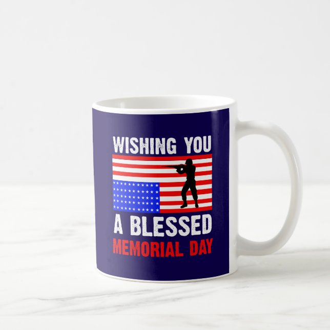Wishing You A Blessed Memorial Day-62237 Coffee Mug (Right)