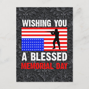 Wishing You A Blessed Memorial Day-62237 Postcard