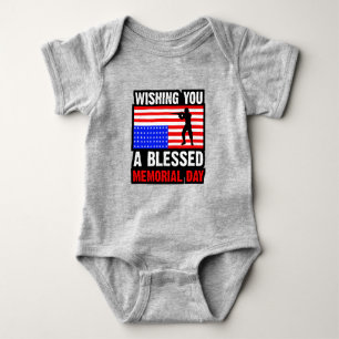 Wishing You A Blessed Memorial Day Baby Bodysuit