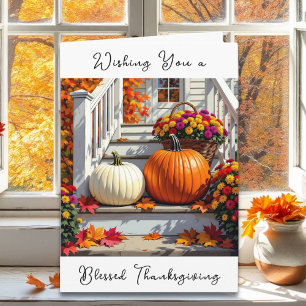 Wishing  You a Blessed Thanksgiving Card