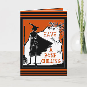 Wishing You A Bone Chilling Halloween Card