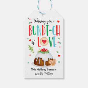 Wishing You A Bundt-ch Of Love Christmas Holiday Gift Tags