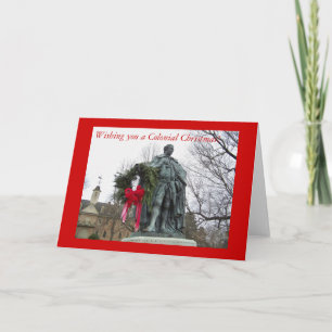 Wishing you a Colonial Christmas Holiday Card