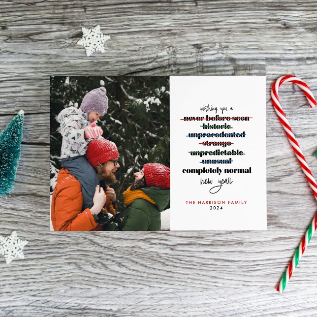Wishing You a Completely Normal New Year Holiday Card (Creator Uploaded)