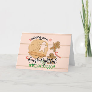 wishing you a dough-lightful holiday season ginger card