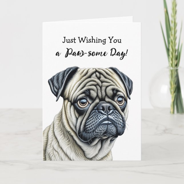 Wishing You a Good Day | Dog Pun Card (Front)