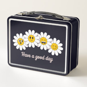 Wishing you a good day filled with joy metal lunch box