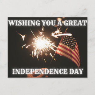 Wishing You A Great Independence Day Postcard