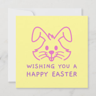 Wishing You a Happy Easter Bunny Card