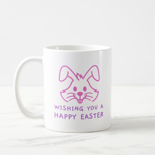 Wishing You a Happy Easter Bunny Mug (Left)