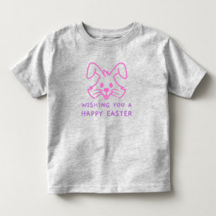 Wishing You a Happy Easter Bunny Toddler Shirt