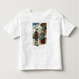 Wishing You a Happy New YearMountain Scene Toddler T-Shirt