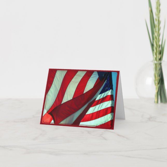 Wishing you a Happy Veterans Day Note Card (Front)