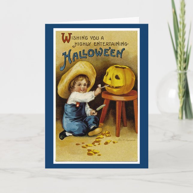 Wishing You a Highly Entertaining Halloween Card (Front)