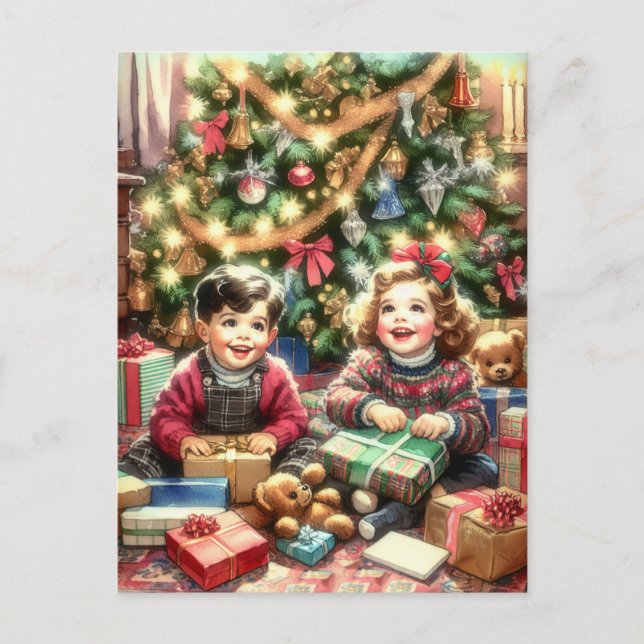 Wishing You a Joyful Christmas Postcard (Front)