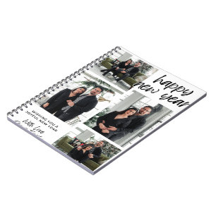 Wishing you a Joyful NewYear Spiral Photo Notebook