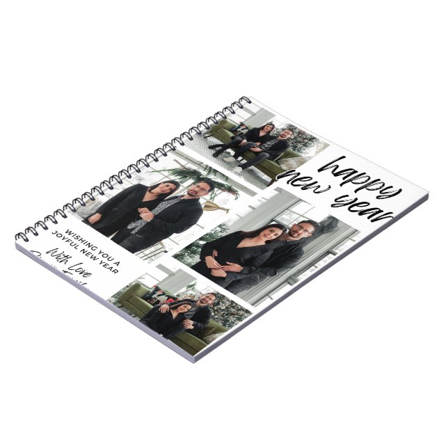 Wishing you a Joyful NewYear Spiral Photo Notebook (Left Side)