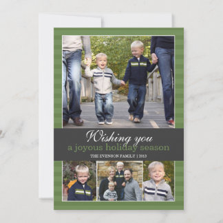 Wishing you a joyous holiday season | 5x7 | Flat Card