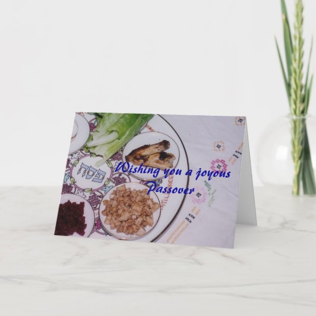 Wishing you a joyous Passover Card (Front)