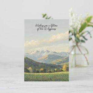 Wishing You a Lifetime of Love & Happiness Card